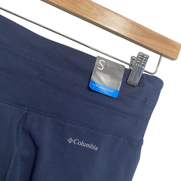 NWT Columbia Blue Drawstring Trek Performance Fit Leggings Size Small - Picture 5 of 5